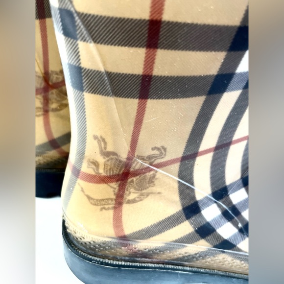Burberry Nova Check Rubber Rain Boots - Picture 10 of 14